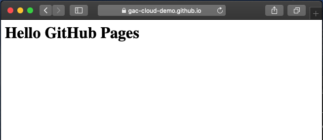 "GitHub pages rendered HTML"